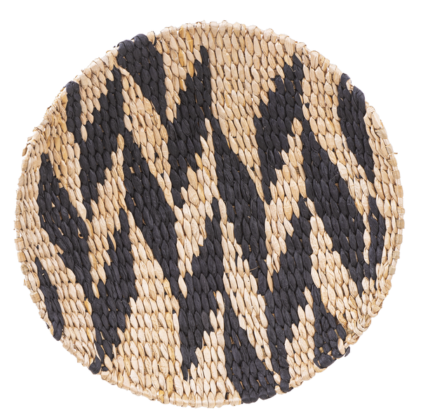 Large Woven Natural & Black Wall Baskets