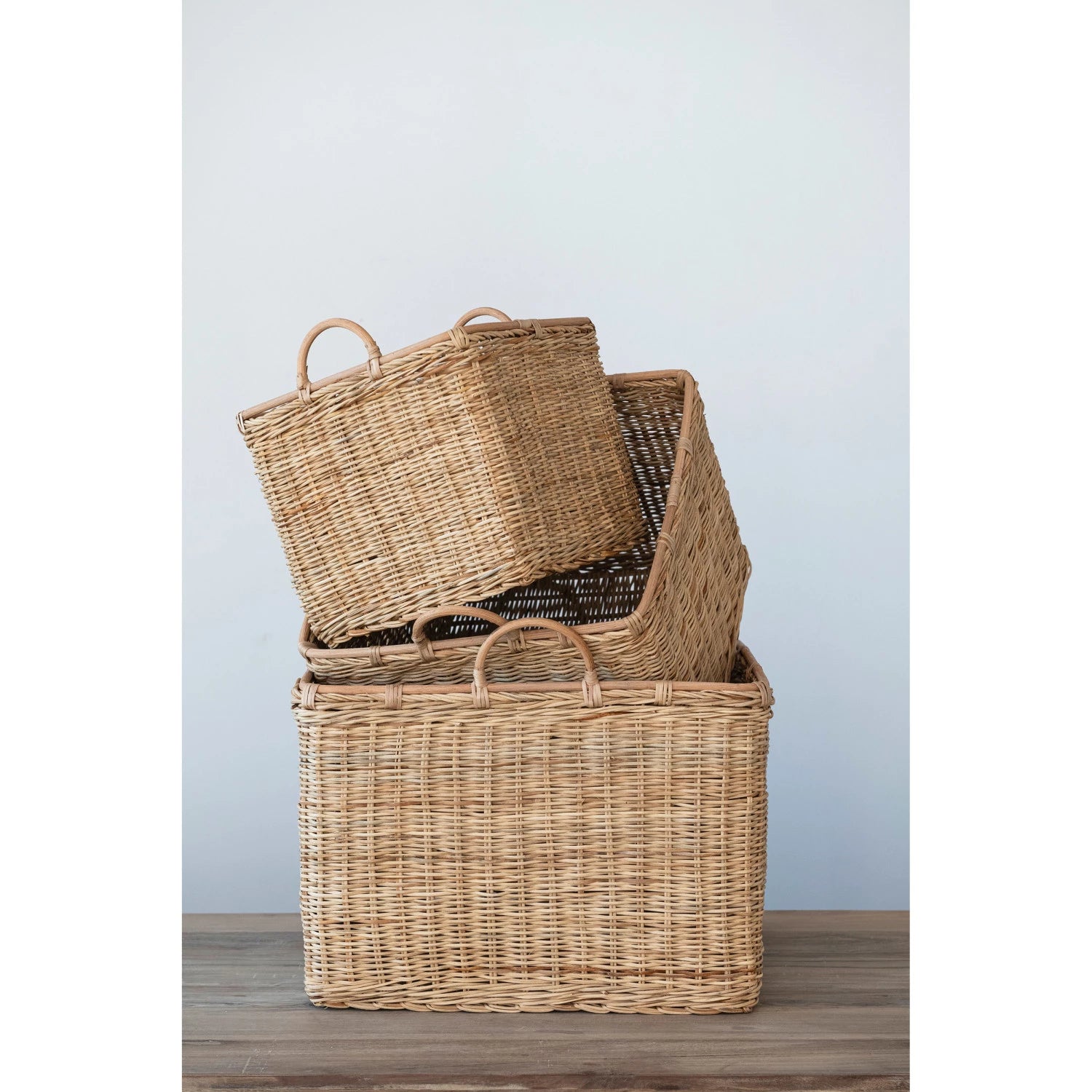 Rattan Basket w/ Handles
