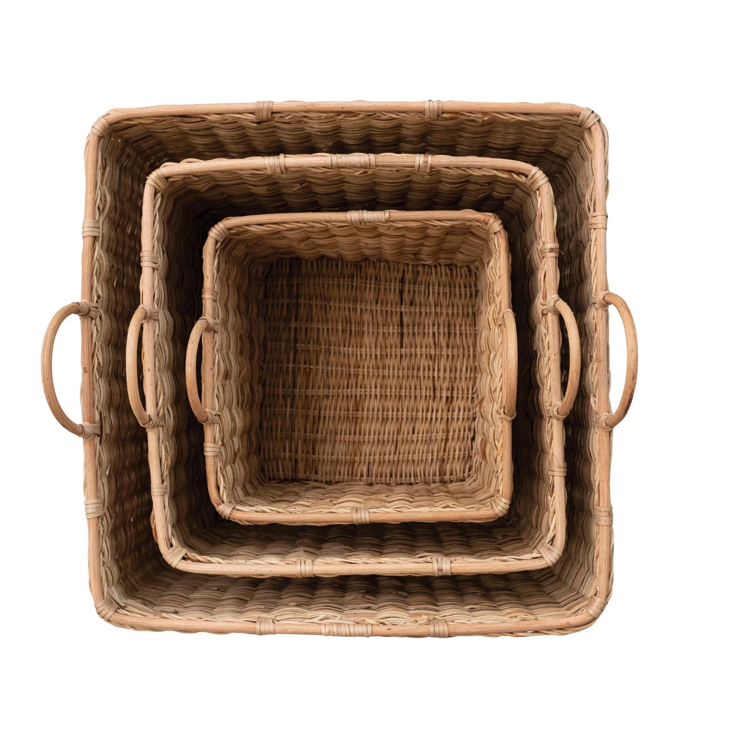 Rattan Basket w/ Handles