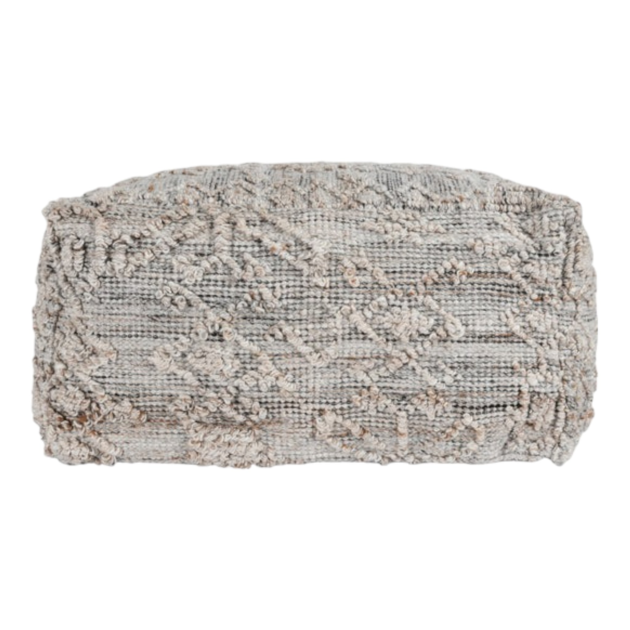 Performance Tundra Gray Multi Pouf