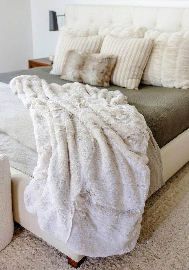 Couture Collection Throw Pearl Mink 
60" x 72"