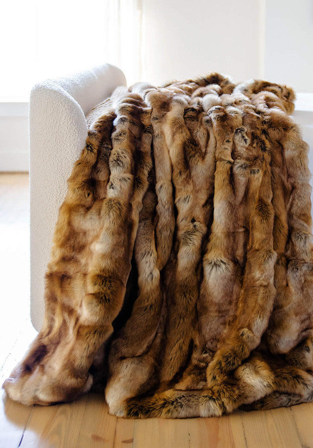Signature Series Fisher Faux Fur Throws 60" x 72"