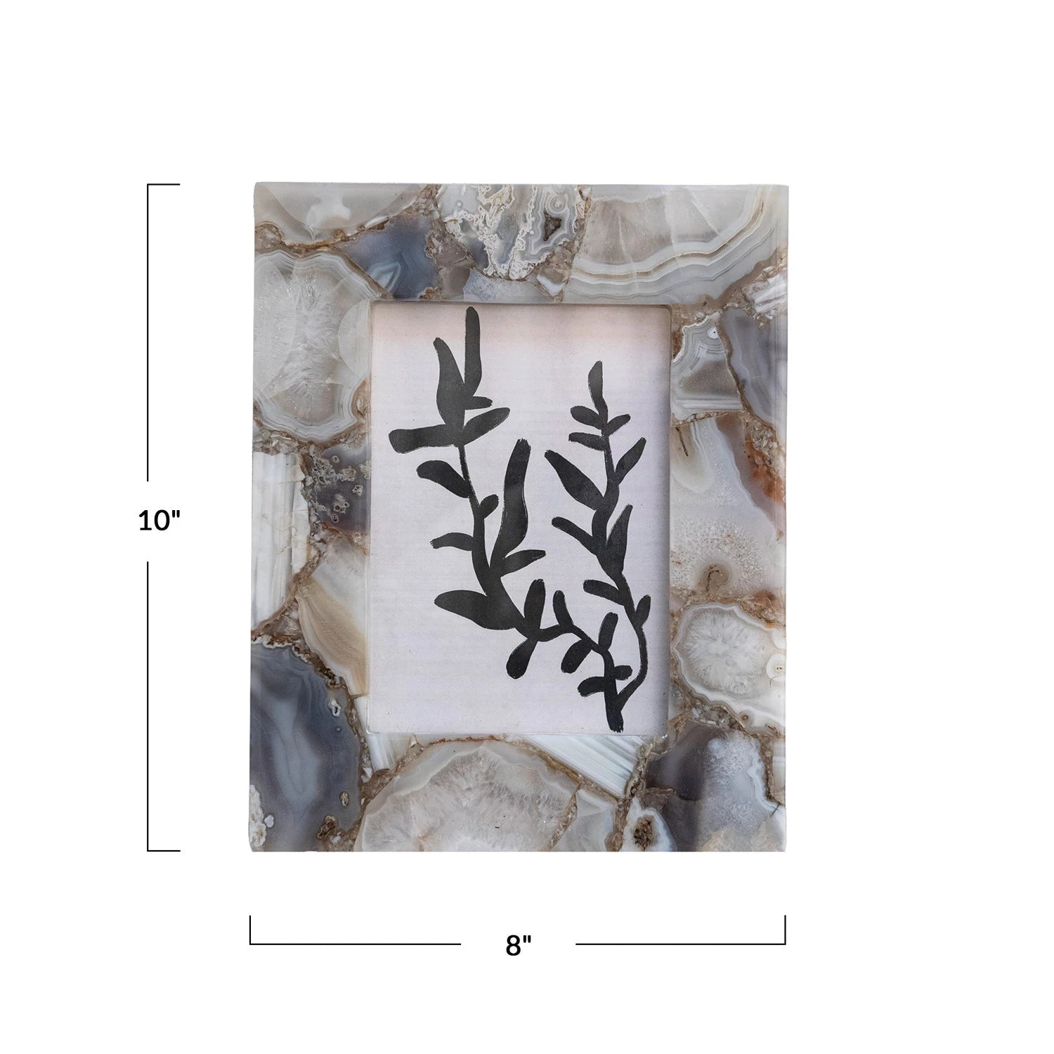 Grey Agate Photo Frame