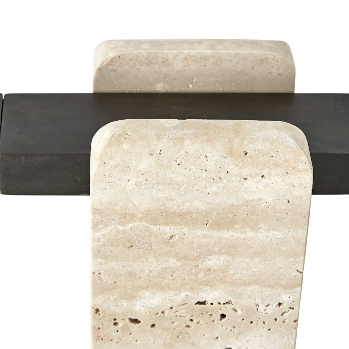 Director Table Lamp | Travertine 17" H