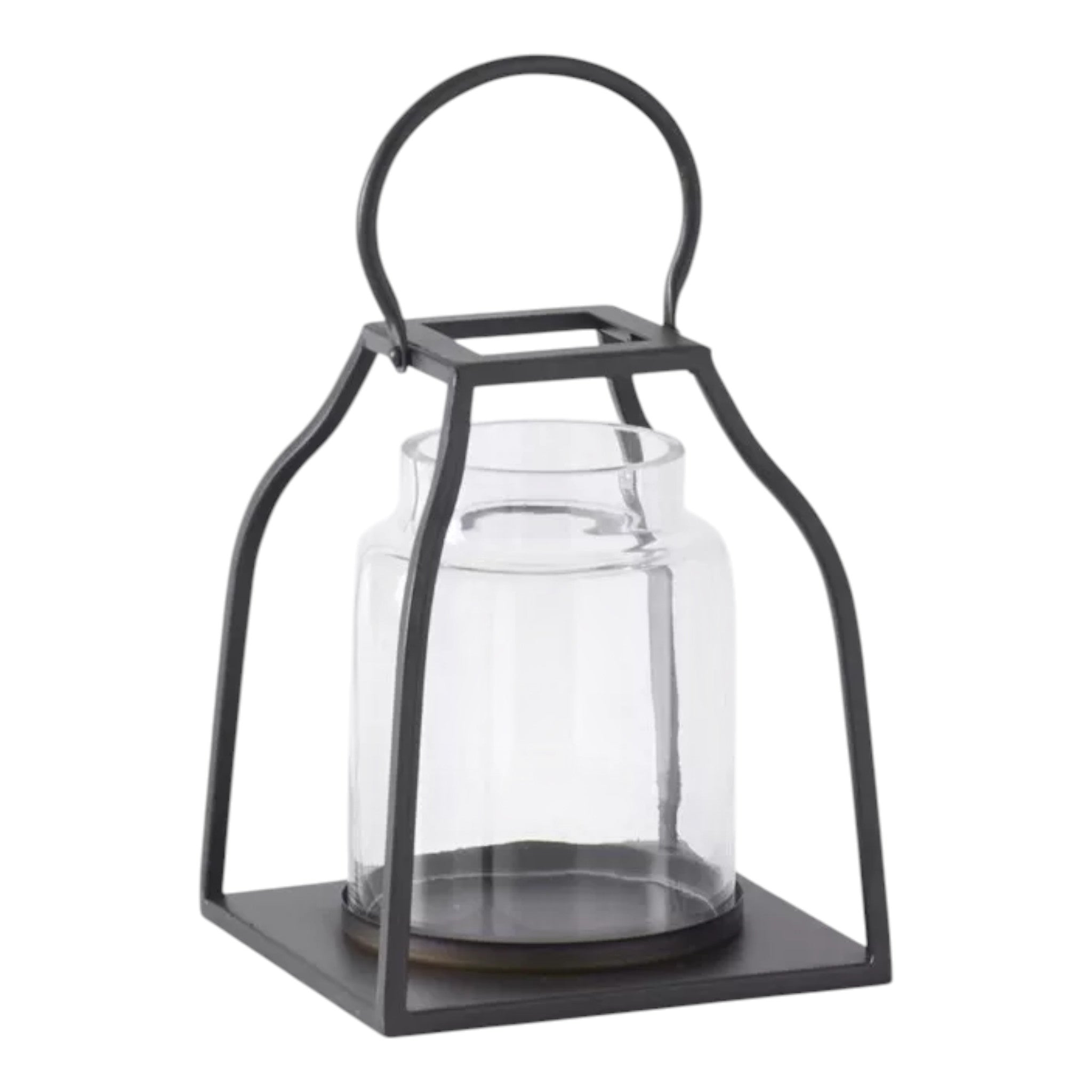 Black Metal Trapezoid Lanterns