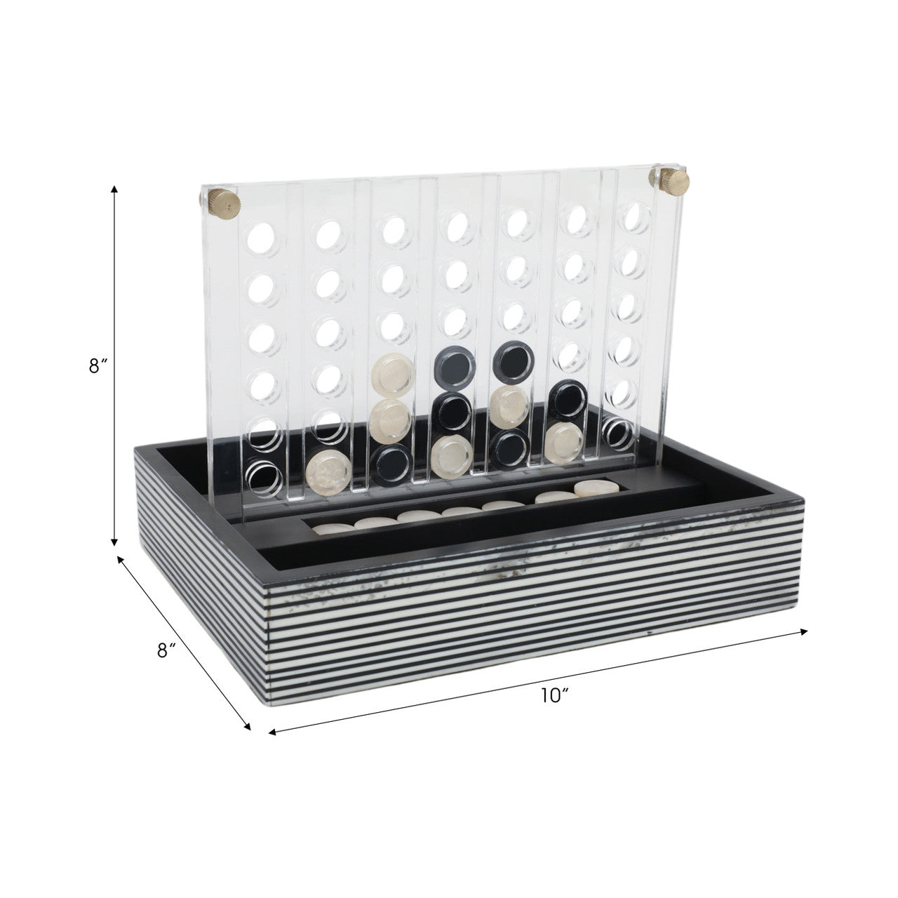 Oxford Black And White 4-in-a-row Game