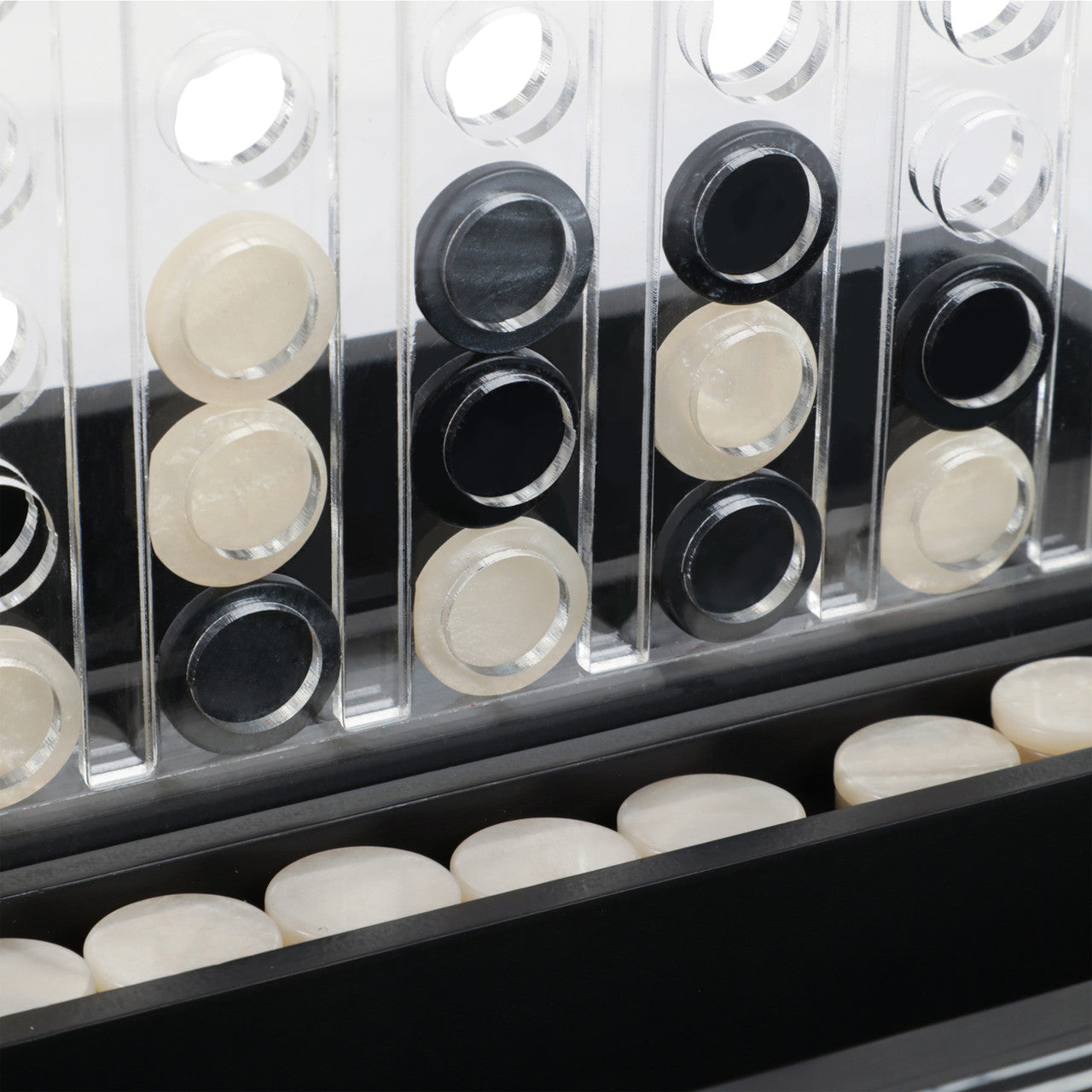 Oxford Black And White 4-in-a-row Game