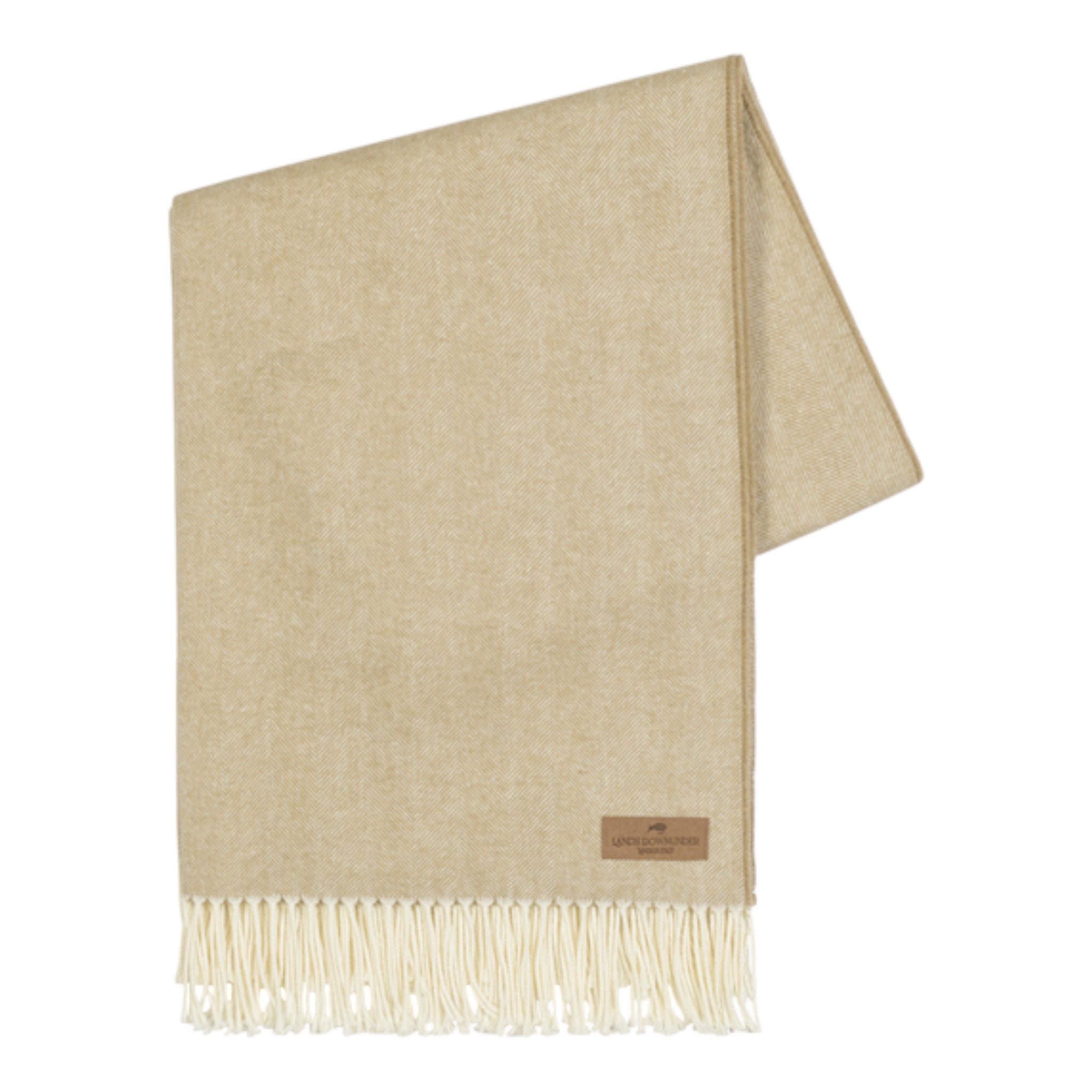 White Truffle Italian Herringbone Throw