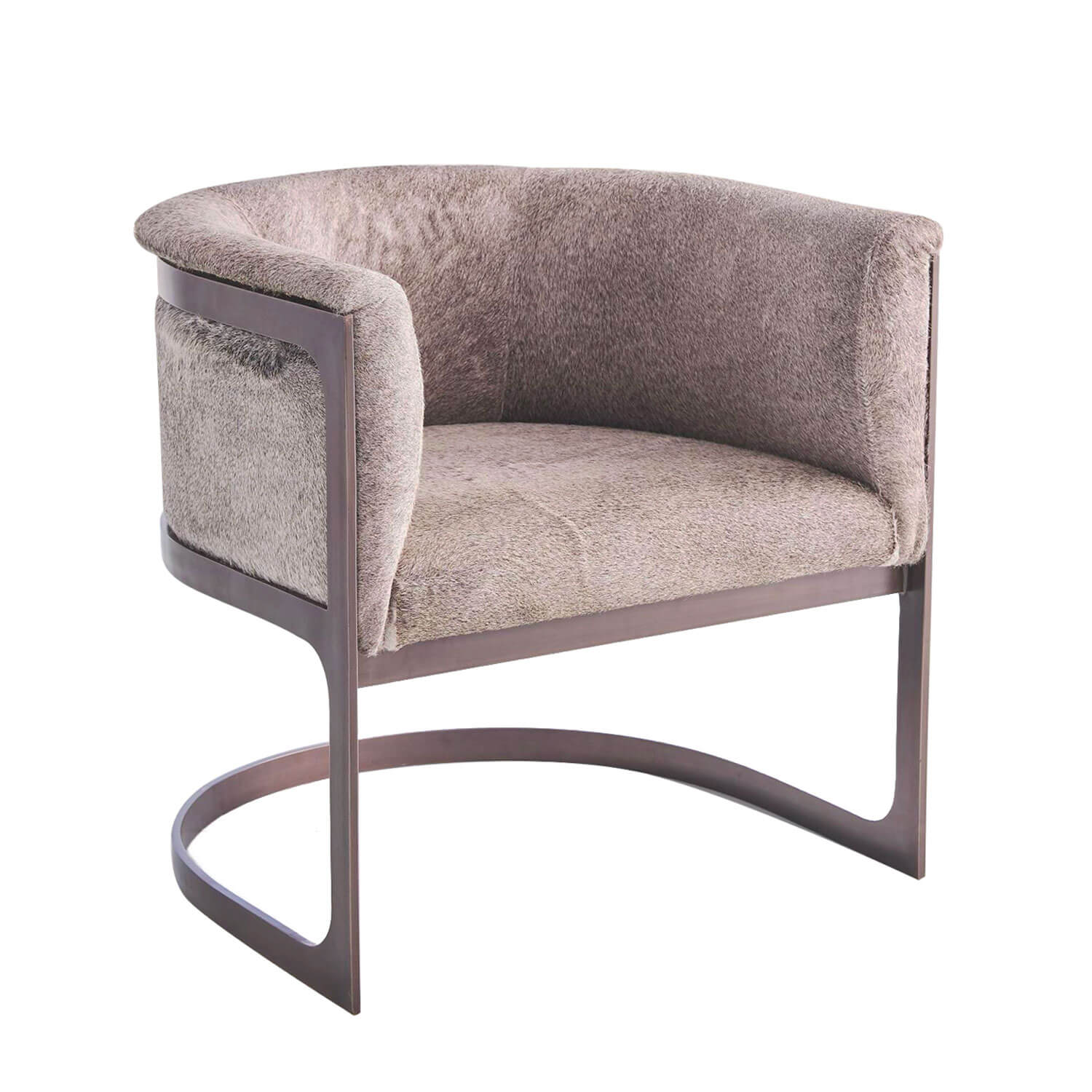 Loren Grey Hair on Hide Accent Chair