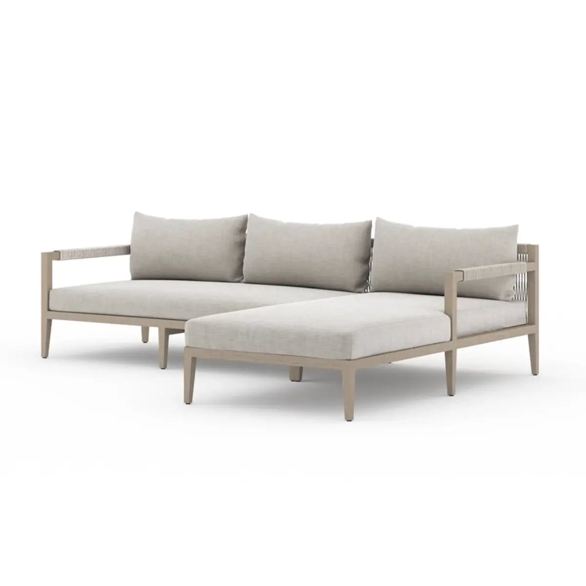 Sherwood 2pc Outdoor Sectional Sofa - Stone Grey