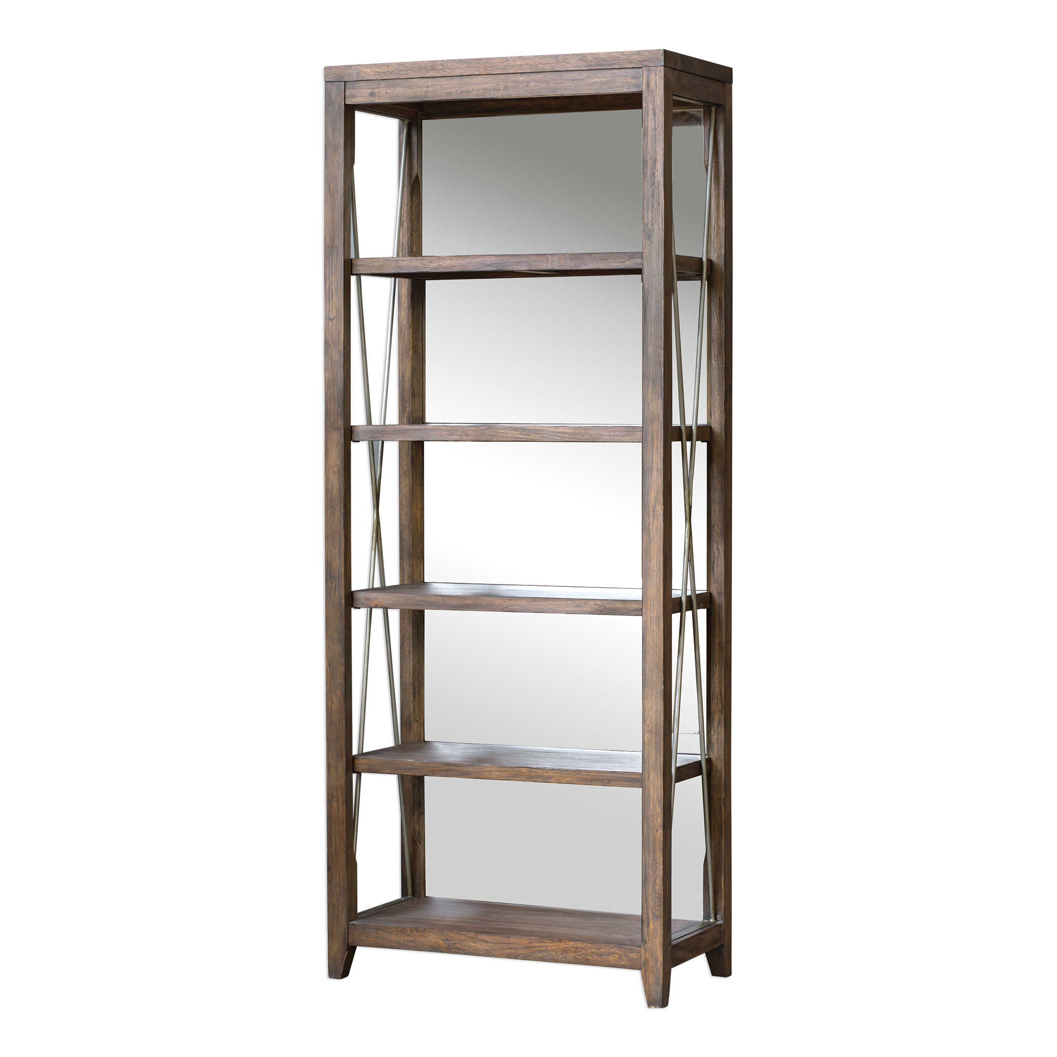 Weathered Oak Etagere