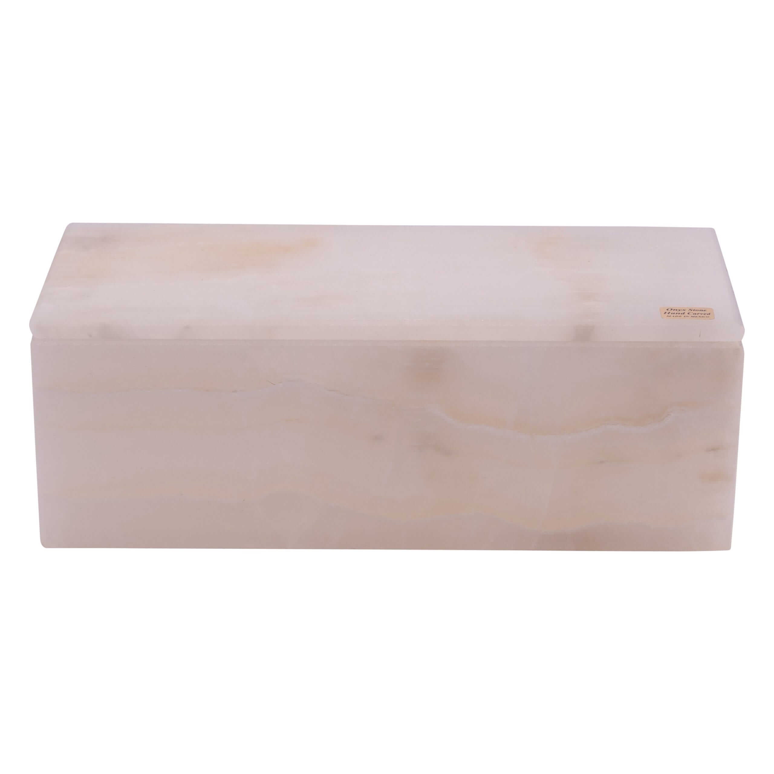 White Ice Onyx Jewelry Box - Large