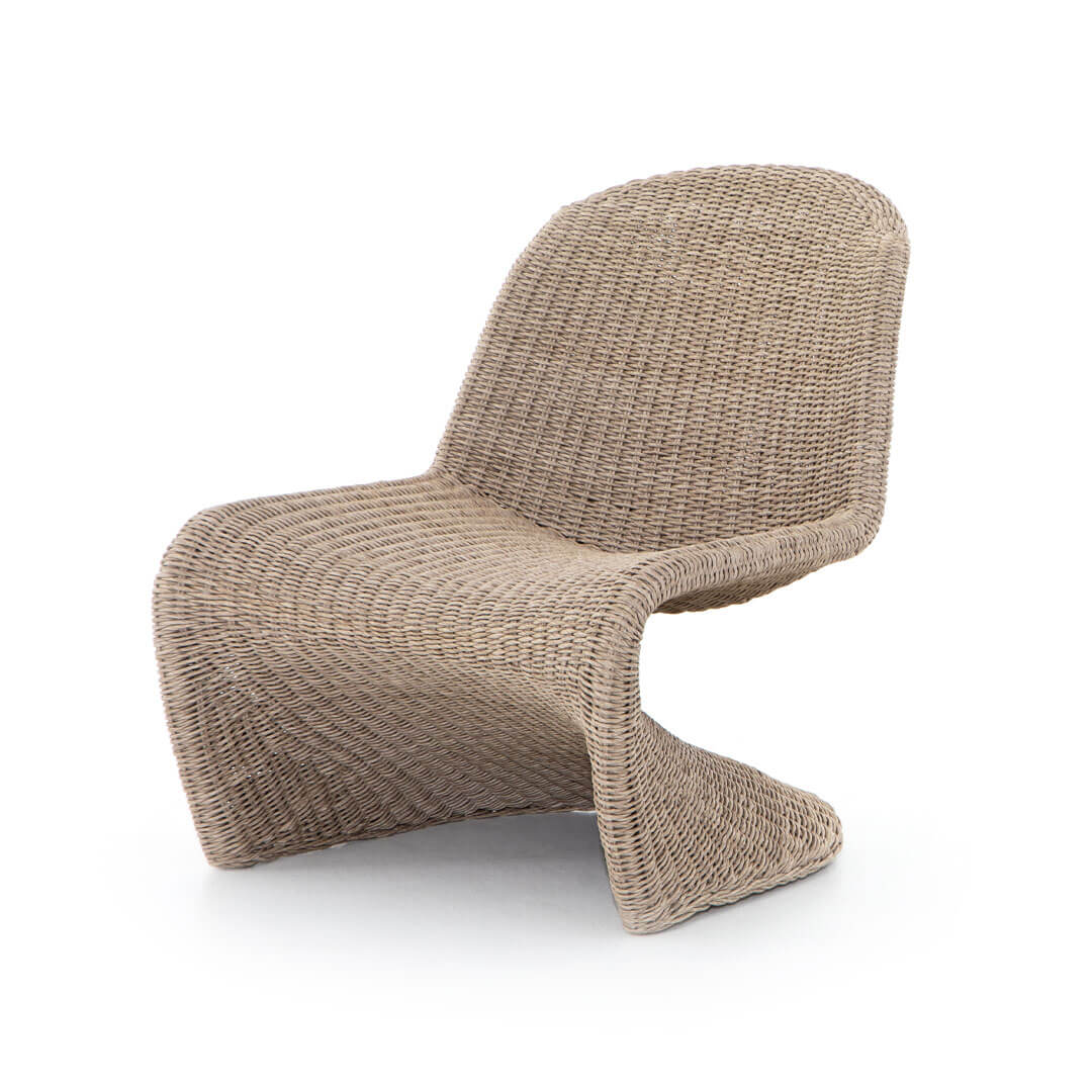 Wicker Outdoor Accent Chair - Vintage White