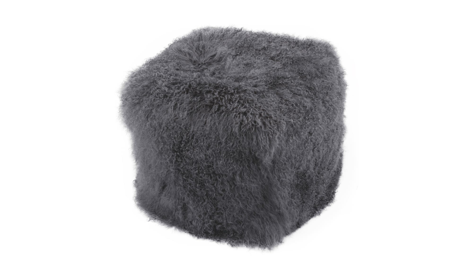 Lamb Fur Pouf